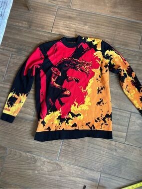 BlackMilk x Dungeons & Dragons Dragon Fire Knit Sweater XS/S Fantasy Gamer